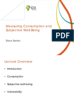 Measuring Welfare Consumption