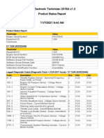 Cat Electronic Technician 2018A v1.0 Product Status Report