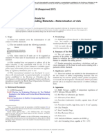 Rubber Compounding Materials-Determination of Ash Content: Standard Test Methods For