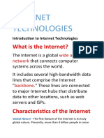 Internet Technologies: What Is The Internet?