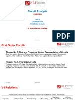 First Order Circuits - RC and RL