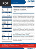 MARKET OUTLOOK FOR 16 May - CAUTIOUSLY OPTIMISTIC