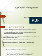 Working Capital Management: BY: Subhankar Samal