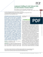 Comparative Transcriptomic Pro Ling of A Salt