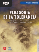 Freire Pedagogia de La Tolerancia