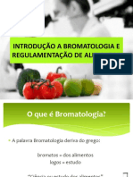 Introdução A Bromatologia e Regulamentação de Alimentos