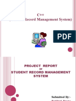 C++ (Student Record Management System)