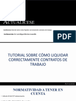 Tutorial Liquidar Contratos Laborales Correctamente