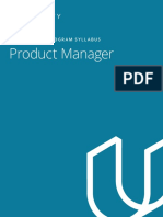 Product Manager: Nanodegree Program Syllabus