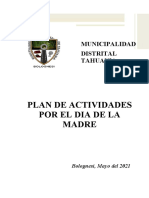 Plan de Actividades Dia de La Madre