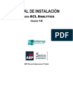 MANUAL DE INSTALACION Software ACL ANALY