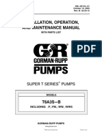 Installation, Operation, and Maintenance Manual: Super T Series Pumps