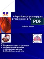 Cours Adaptations Physio À L'ex°et À L'entraînement