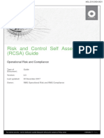 Risk and Control Self Assessment (RCSA) Guide