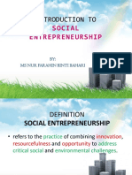 Introduction To: Social Entrepreneurship