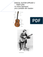 Modul Classical Guitar Applied 1 Fmsp-Upsi Herry Rizal Djahwasi Prof. Zaharul Lailiddin Bin Saidon