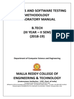 Software Testing LAB MANUAL