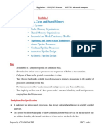 Regulation - 2018 (CBCS Scheme) 18CS733-Advanced Computer Architecture