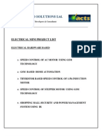 Acts Techno Solutions LTD.: Electrical Mini Project List