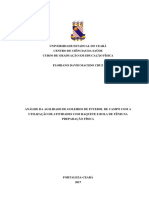 Agilidade de Goleiros de Futebol Com Preparação Com Raquete e Bola de Tênis