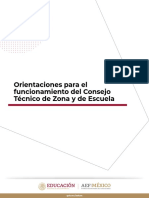 Orientaciones para El Funcionamiento Del Consejo Técnico de Zona y Escuela