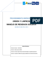 MM MBO 251 RMA PRO 01 REV.1 Procedimiento Residuos Solidos