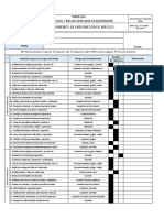 Check List - Condiciones de Trabajo Mantención