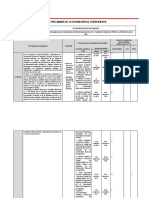 Matriz de Desviación de Cumplimiento