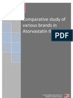 Comparative Study of Various Brands in Atorvastatin Therapy