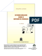 Estudos Bíblicos Sobre o Batismo de Crianças - Philippe Landes