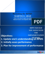 RPMS For INSET EPS Abad