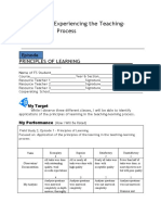 Learning Experiencing The Teaching-Process