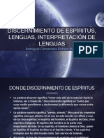 Discernimiento de Espíritus, Lenguas, Interpretación de Lenguas