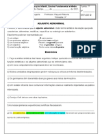 Ficha ADJUNTO ADNOMINAL X COMPLEMENTO NOMINAL 2021 (7° Ano)