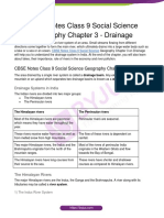 CBSE Notes Class 9 Social Science Geography Chapter 3 - Drainage