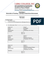 LSC FS 1 Worksheet 4 The Learner