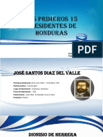 PReSideNtes de Honduras