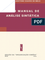 Novo Manual de Análise Sintática: Simões" RIO 1954