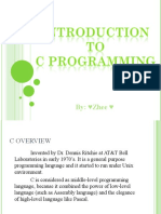 Introduction To C Programming