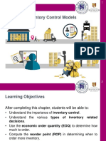 Inventory Control Models by Bangor Univeristy