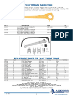 Aot "K-30" Manual Tubing Tong: Aot # Description Ref# WT