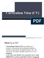 Curriculum Vitae (CV)