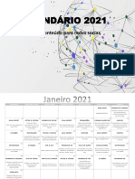 Calendário de Conteúdo para Redes Sociais