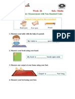 Maths Class-1 Week-26 Worksheet in English