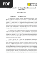 Modelo Estimativo Del Tiempo Entre Estaciones en El Transmilenio