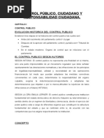 CONTROL PÚBLICO Y CONTROL CIUDADANO y Responsabilidad Civica