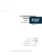 TV Control Board Specification: Part Number: MST-13010811 Rev: A0