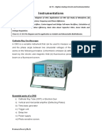 Instrumentations: Cathode Ray Oscilloscope