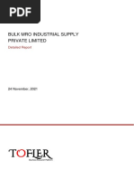 Bulk Mro Industrial Supply Private Limited: Detailed Report