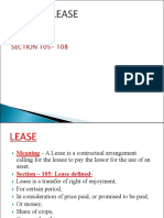 Unit V Lease SECTION 105-108